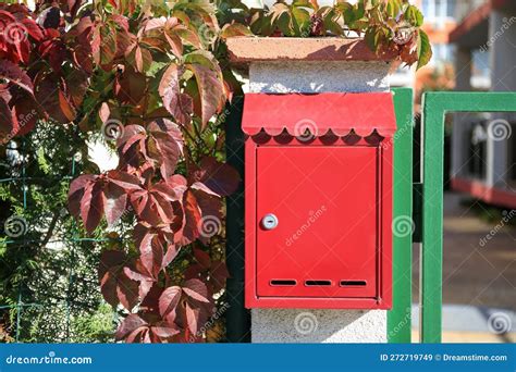 red metal letter box|letter box for external doors.